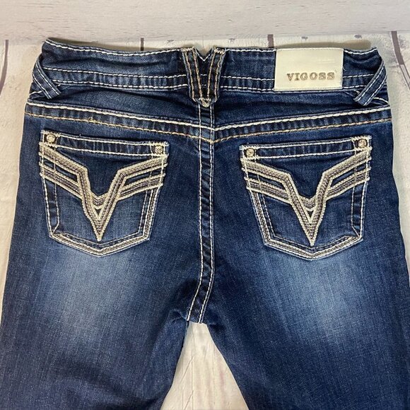 Vigoss The Chelsea Capri Jeans Women's Size 6 (29 x 22) Mid Rise Embellished - Picture 6 of 14